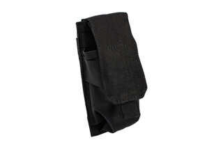 The Red Rock Outdoor Gear MOLLE Single Rifle Magazine Carrier is made from durable black Nylon